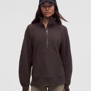 lululemon athletica Dark Brown Half-Zip Sweatshirt